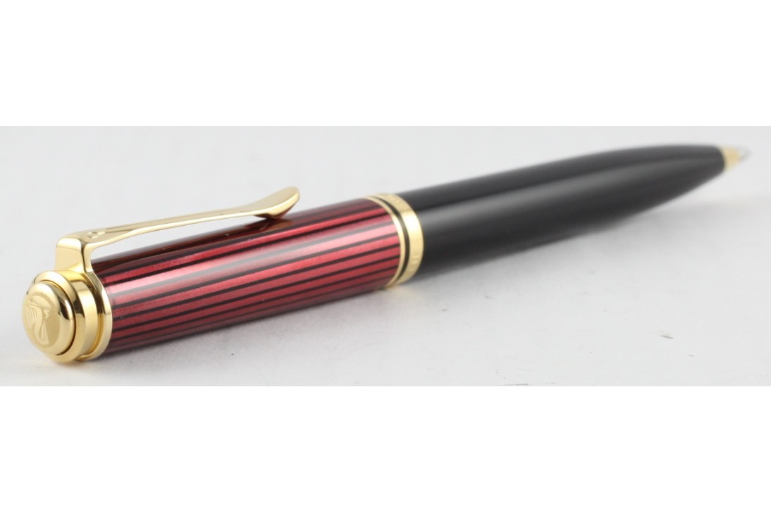 Pelikan Souveran K600 Black and Red Ball Pen (New Logo)