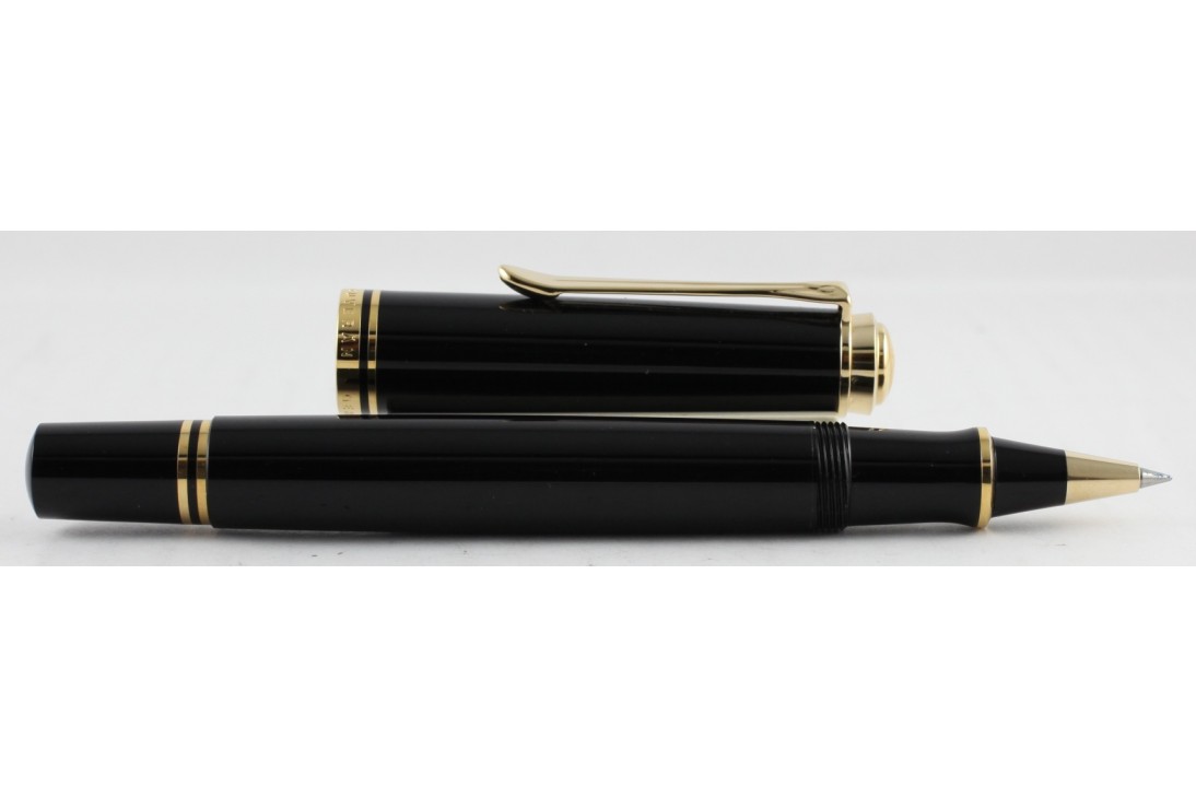 Pelikan Souveran R600 Black Roller Ball Pen (New Logo)