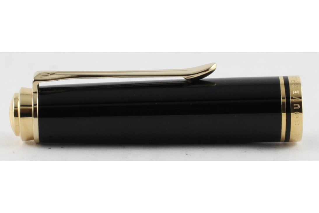 Pelikan Souveran R600 Black and Red Roller Ball Pen (New Logo)