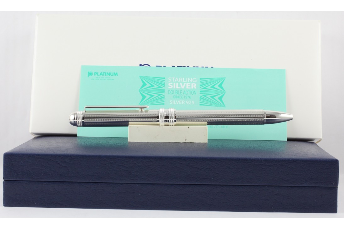 Platinum 3 in 1 Silver Plated - Net- Multi Function Pen