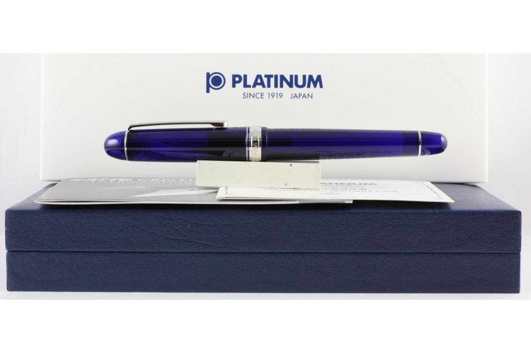 Platinum 3776 Century Chartres Blue Rhodium Trim Fountain Pen