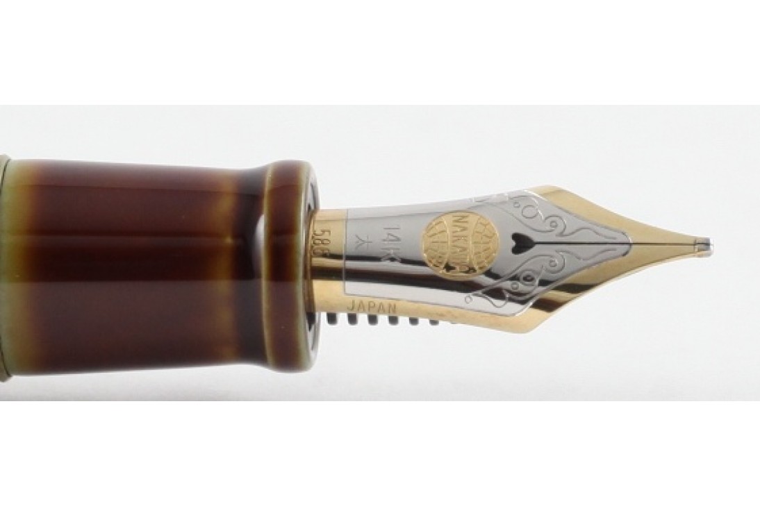 Nakaya Portable Writer Heki Tamenuri with Dragon 2 Stopper Fountain Pen