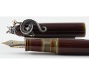 Nakaya Portable Writer Heki Tamenuri with Dragon 2 Stopper Fountain Pen