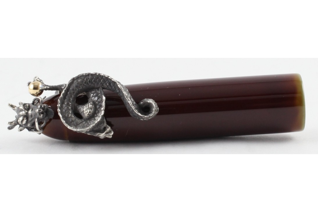 Nakaya Portable Writer Heki Tamenuri with Dragon 2 Stopper Fountain Pen