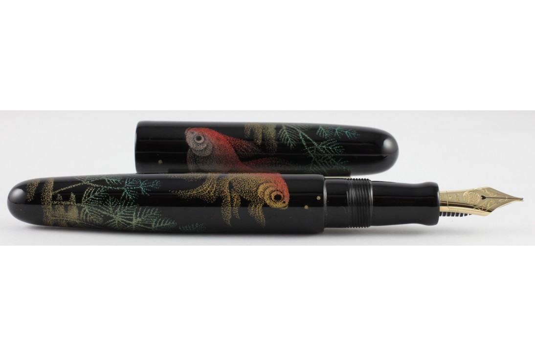 Nakaya Cigar Portable Chinkin Kingyo (Gold Fishes) Fountain Pen