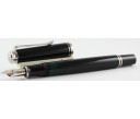 Pelikan Souveran M405 Black Silver Plated Trim Fountain Pen (New Logo)