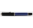 Pelikan Souveran M405 Blue and Black Silver Plated Trim Fountain Pen (New Logo)