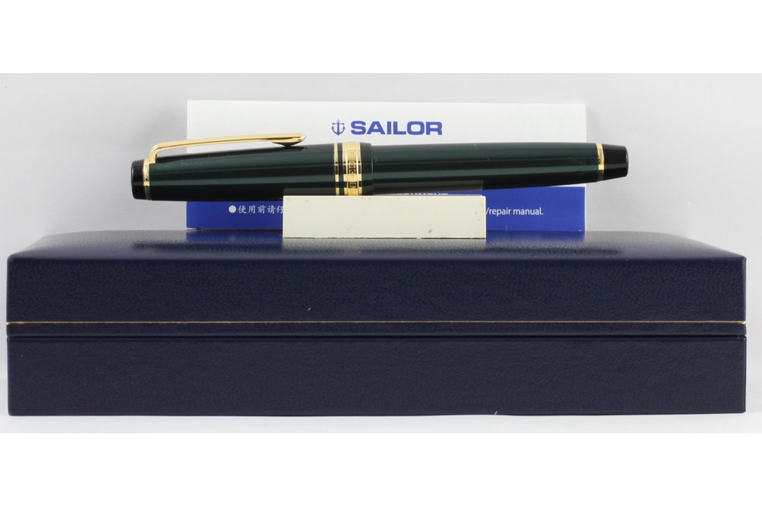 Sailor Progear Slim Shiki-Oriori "Four Seasons" Manyou Metallic Green Fountain Pen