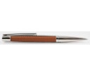S.T. Dupont Defi Brown Leather and Palladium Ball Pen