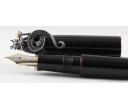 Nakaya Portable Writer Kuro Tamenuri with Dragon 2 Stopper Fountain Pen
