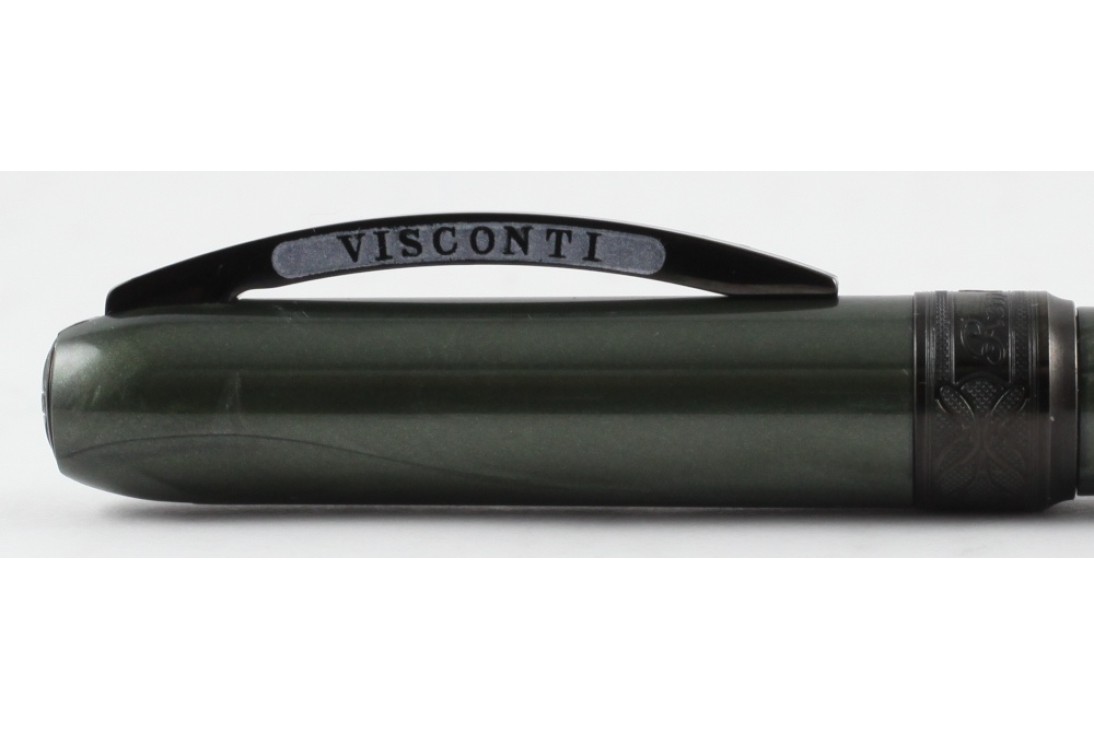 Visconti Rembrandt Khaki Green Black Trim Ball Pen