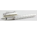 Caran d'Ache Varius Ceramic White Silver Plated Fountain Pen