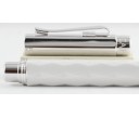Caran d'Ache Varius Ceramic White Silver Plated Fountain Pen