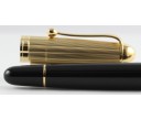 Aurora 88 Large Black Resin with Gold Plated Cap Fountain Pen
