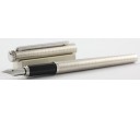Alfred Dunhill Gemline Platinum Plated Square Pattern Fountain Pen