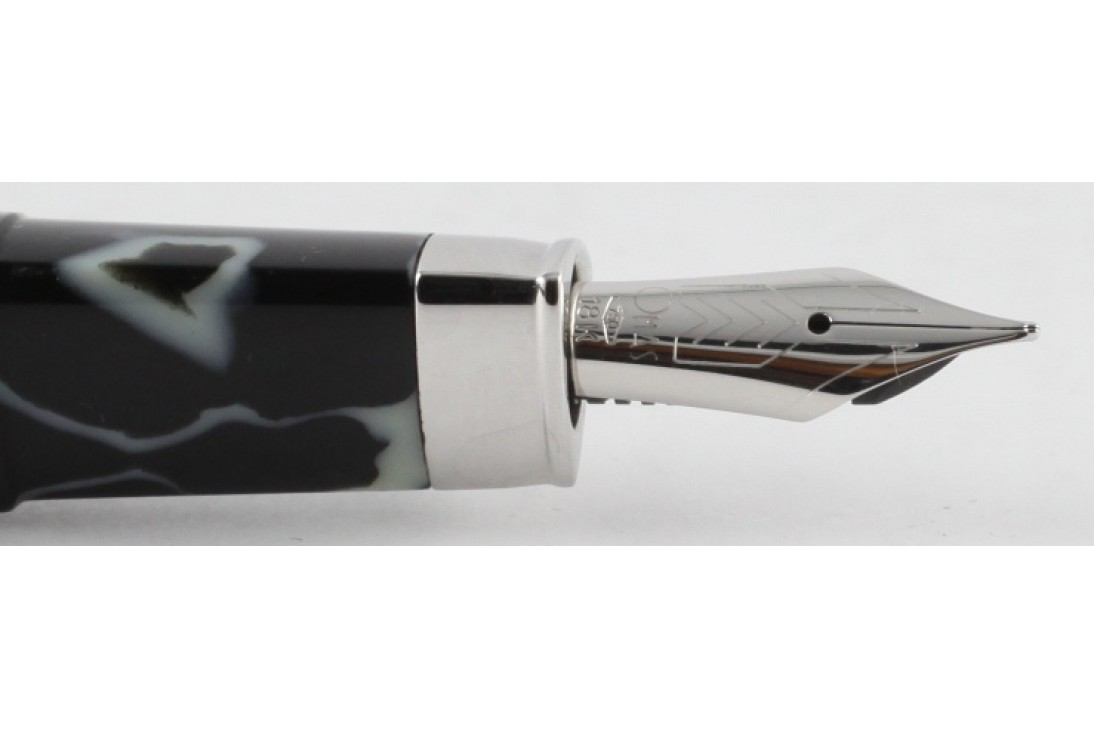 Omas Limited Edition 360 Vintage Wild Celluloid HT Silver Trim Fountain Pen