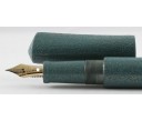 Nakaya Dorsal Fin Version 2 Ishime Silver Tin Green Fountain Pen