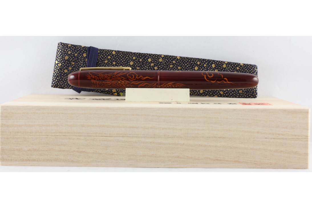 Nakaya Cigar Writer Portable Tame-Sukashi Ascending Dragon 2 A Fierce Face Fountain Pen