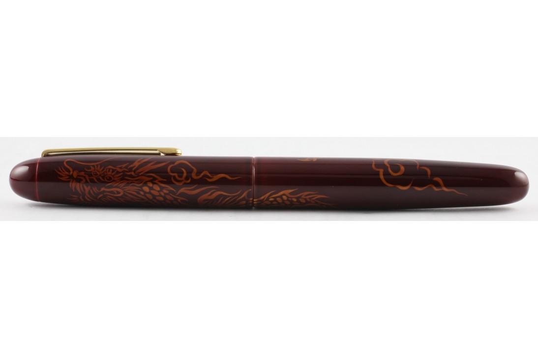 Nakaya Cigar Writer Portable Tame-Sukashi Ascending Dragon 2 A Fierce Face Fountain Pen