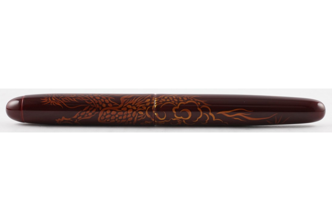 Nakaya Cigar Writer Portable Tame-Sukashi Ascending Dragon 2 A Fierce Face Fountain Pen
