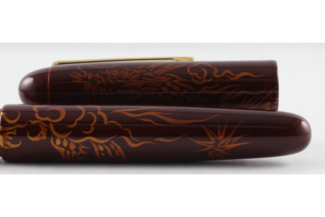 Nakaya Cigar Writer Portable Tame-Sukashi Ascending Dragon 2 A Fierce Face Fountain Pen