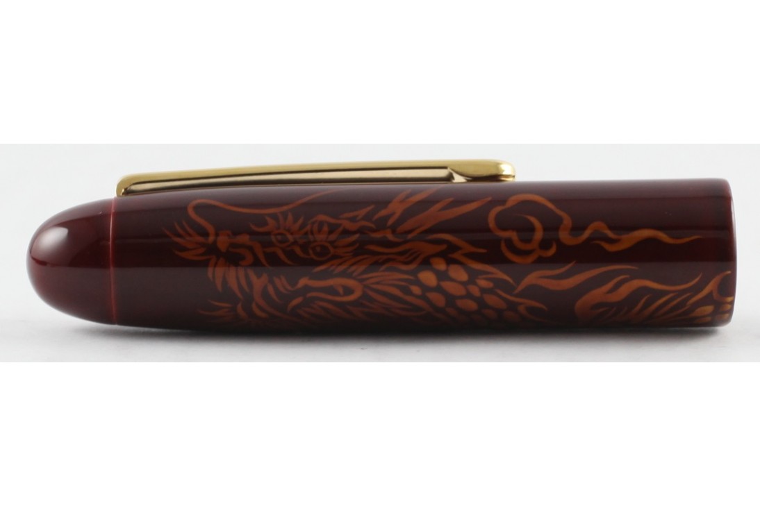 Nakaya Cigar Writer Portable Tame-Sukashi Ascending Dragon 2 A Fierce Face Fountain Pen