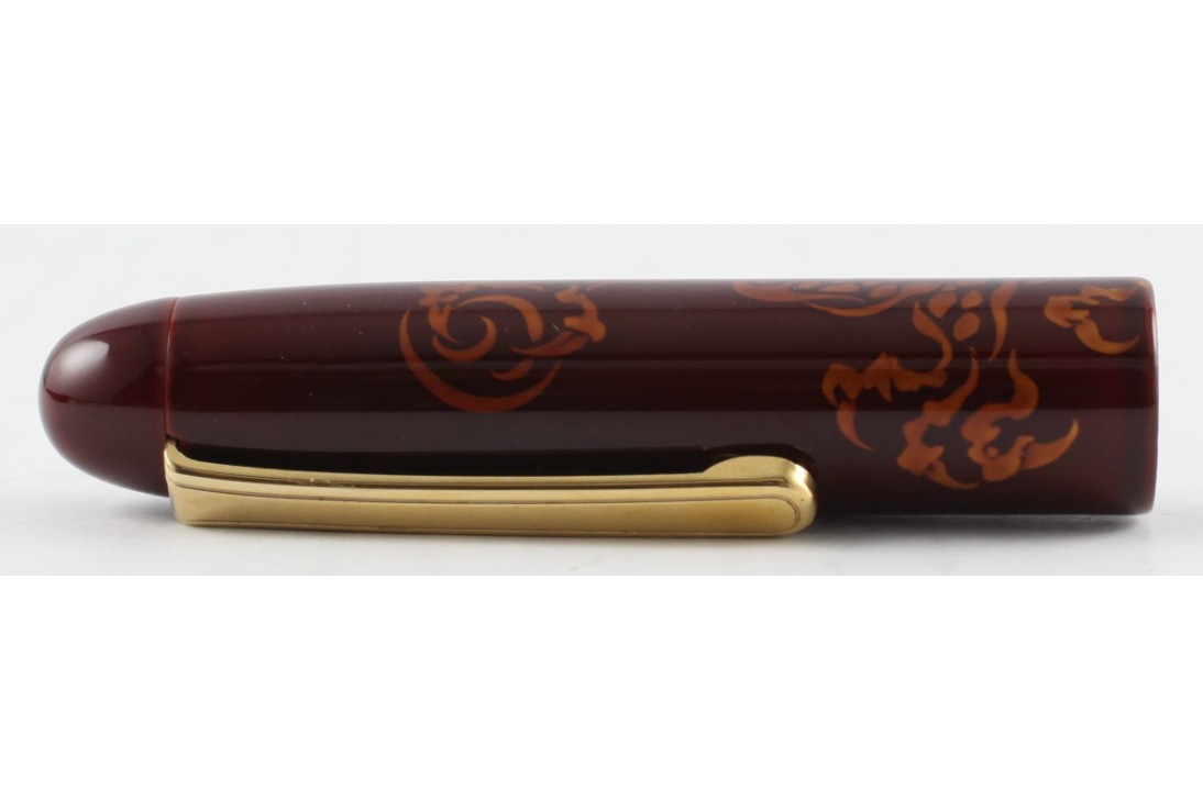 Nakaya Cigar Writer Portable Tame-Sukashi Ascending Dragon 2 A Fierce Face Fountain Pen
