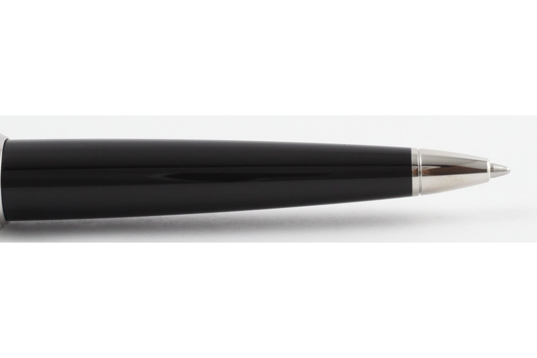 Cartier OP000159 Santos-Dumont Black Composite Brushed Metal Cap Ball Pen