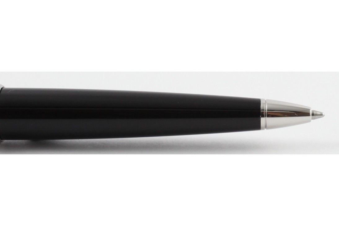 Cartier OP000155 Santos-Dumont Black Composite Palladium Finish Ball Pen