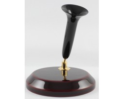 Nakaya Aka (Red) tame Plinth (Trumpet Black Acrylic Resin Single Pen Stand)