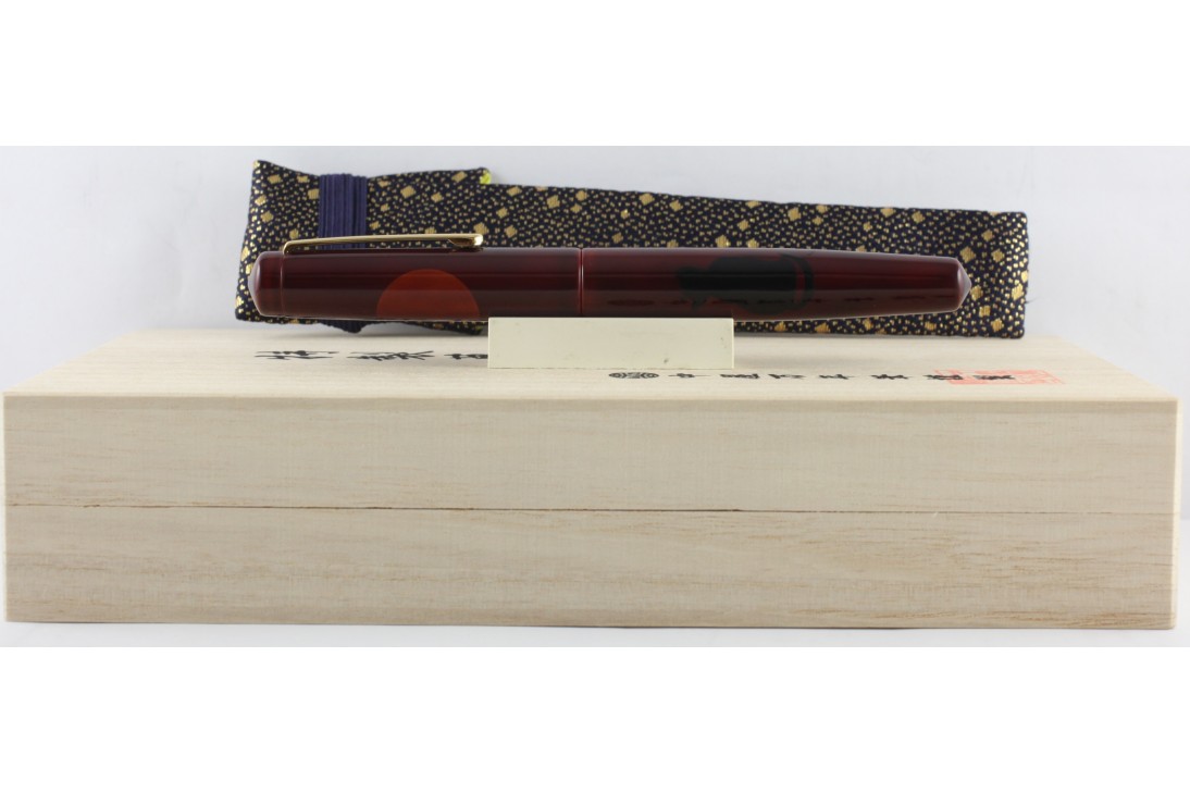 Nakaya Piccolo Long Writer A Enjoying the Moon Cat Fountain Pen