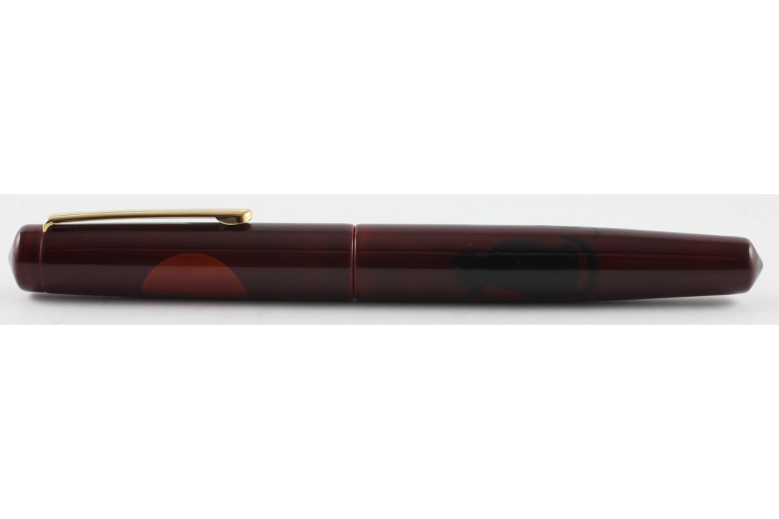 Nakaya Piccolo Long Writer A Enjoying the Moon Cat Fountain Pen