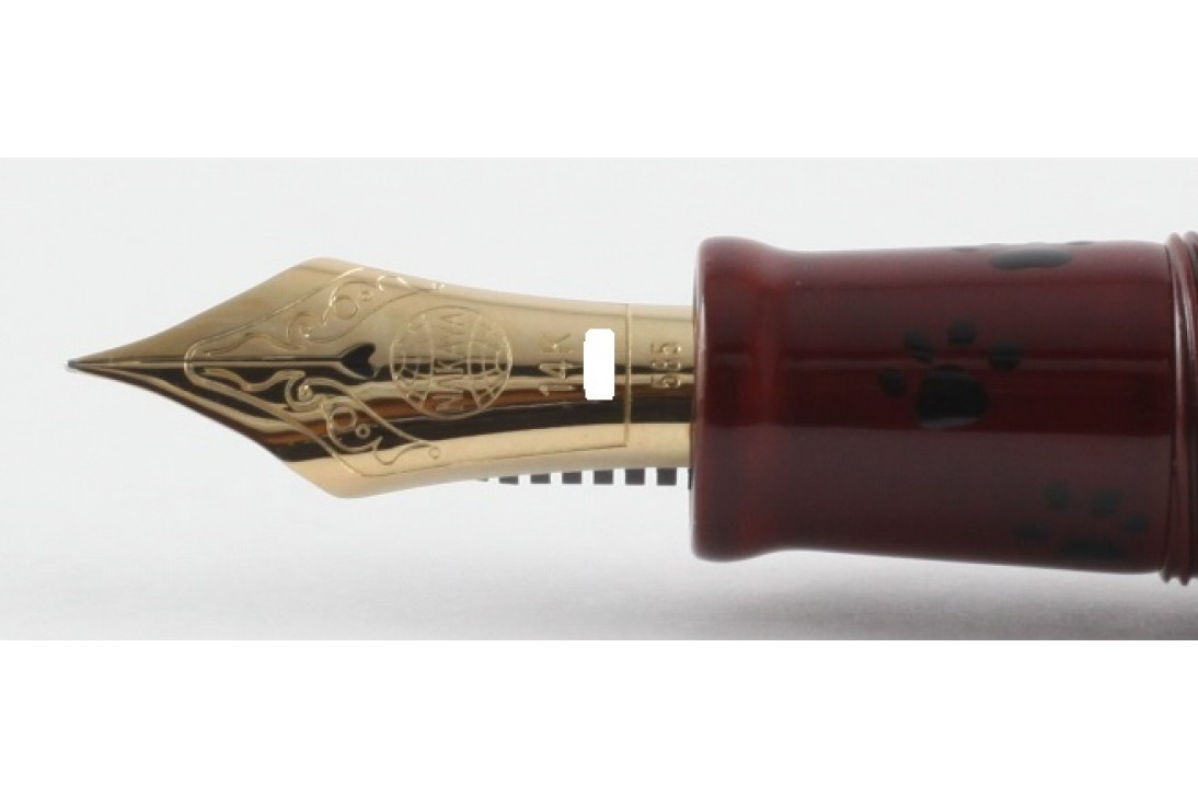 Nakaya Piccolo Long Writer A Enjoying the Moon Cat Fountain Pen