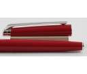 Caran d'Ache Leman Slim Scarlet Red with Rhodium Trim Fountain Pen