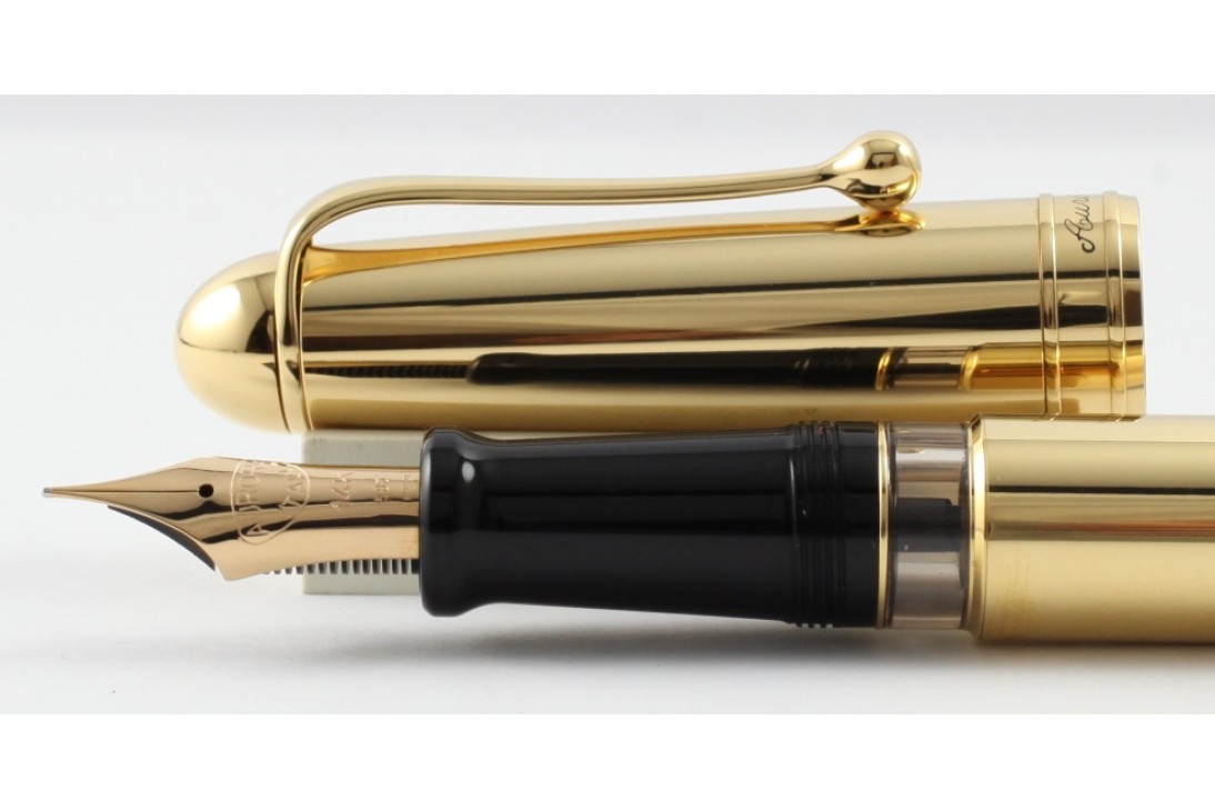 Aurora Limited Edition 88 Anniversary Gold Plated Fountain Pen with Flexible 'F' nib