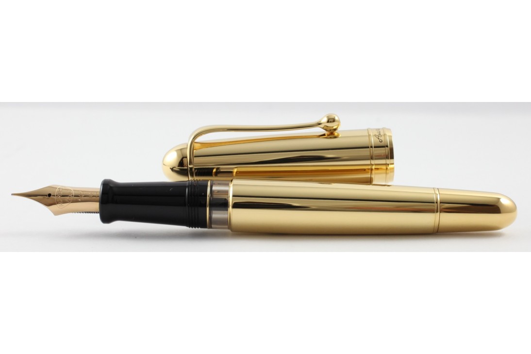 Aurora Limited Edition 88 Anniversary Gold Plated Fountain Pen with Flexible 'F' nib