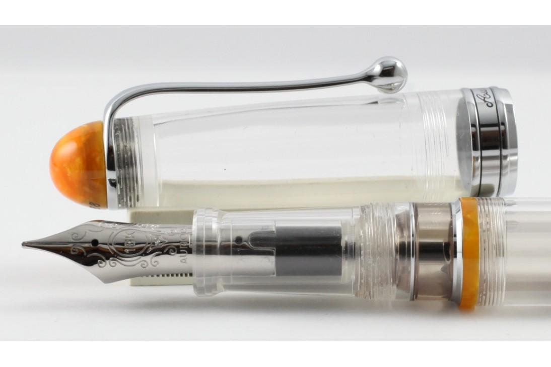 Aurora Limited Edition 88 Demonstrator Minerali Amber Fountain Pen