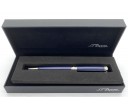 ST Dupont Line D Medium Guilloche Under Blue Lacquer Ball Pen