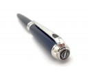 ST Dupont Line D Medium Guilloche Under Blue Lacquer Ball Pen