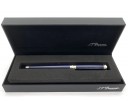 ST Dupont Line D Medium Guilloche Under Blue Lacquer Roller Ball Pen