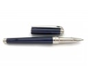 ST Dupont Line D Medium Guilloche Under Blue Lacquer Roller Ball Pen