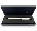 ST Dupont Line D Pearly White-Yellow Gold Roller Ball Pen