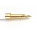 ST Dupont Line D Pearly White-Yellow Gold Roller Ball Pen