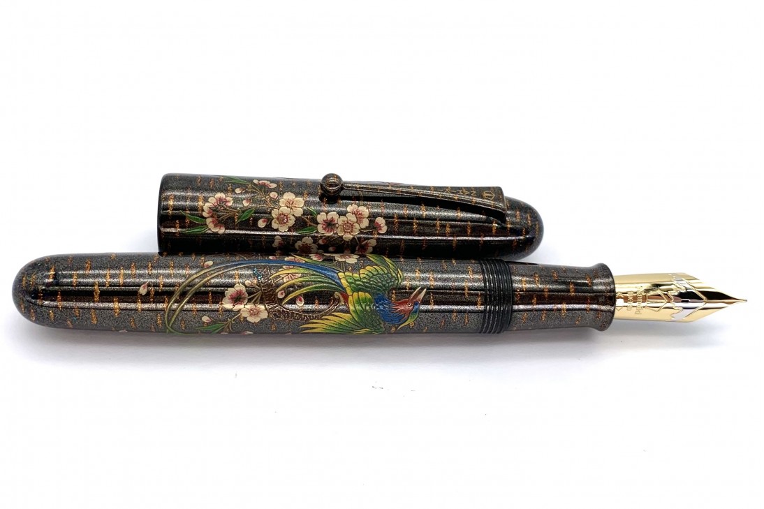 Namiki Emperor Rakucho Birds and Weeping Cherry Blossom Fountain Pen