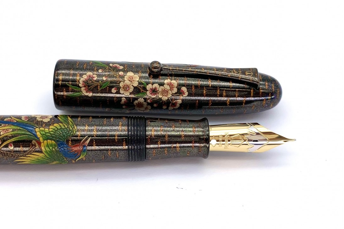 Namiki Emperor Rakucho Birds and Weeping Cherry Blossom Fountain Pen