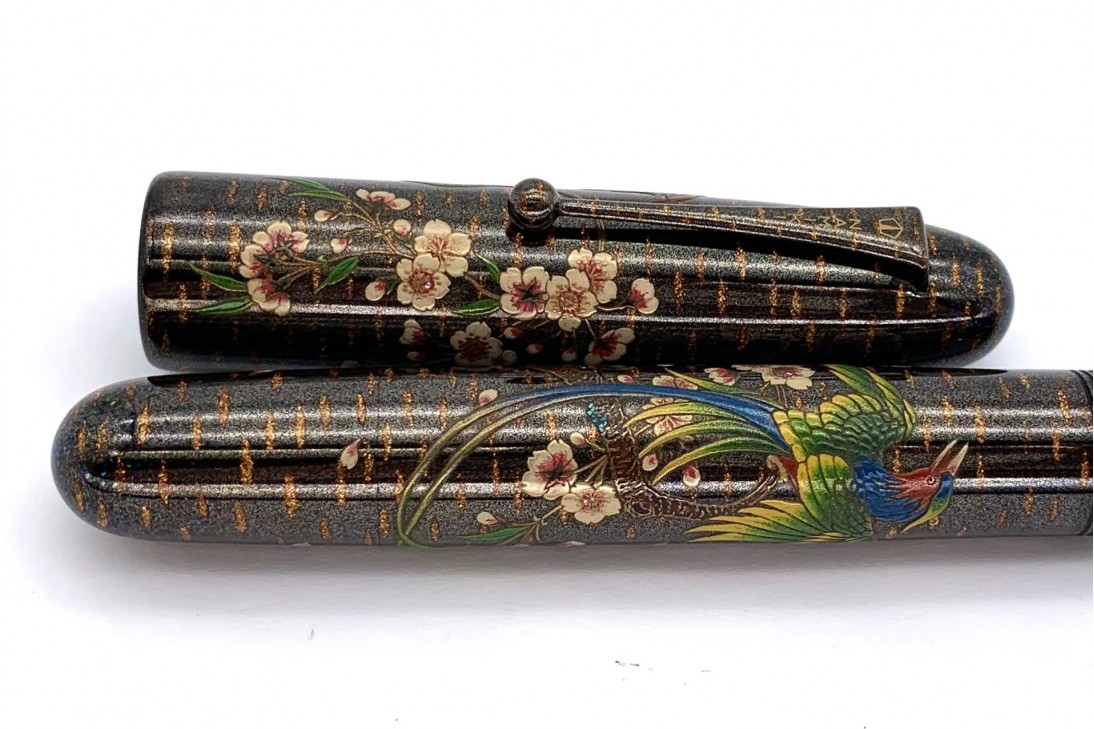 Namiki Emperor Rakucho Birds and Weeping Cherry Blossom Fountain Pen