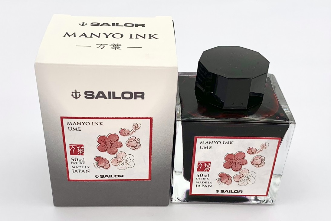 Sailor Manyo Ink Bottle 50ml - Ume
