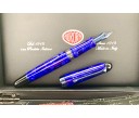 Aurora Limited Edition 88 Terra (Earth) Anodized Blue Trim and Nib Fountain Pen