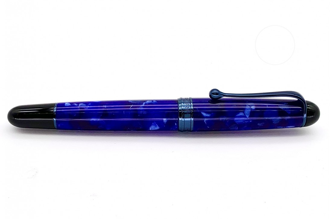 Aurora Limited Edition 88 Terra (Earth) Anodized Blue Trim and Nib Fountain Pen