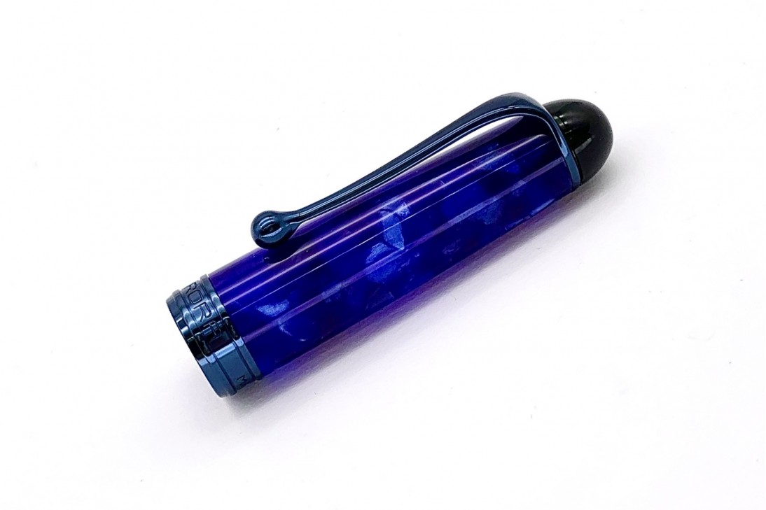 Aurora Limited Edition 88 Terra (Earth) Anodized Blue Trim and Nib Fountain Pen
